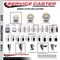 Service Caster 3'' Nylon Wheel Swivel 3/4'' Square Stem Caster Set 2 Brakes, 4PK SCC-SQ20S314-NYS-PLB-34-2-S-2 - alternate 2